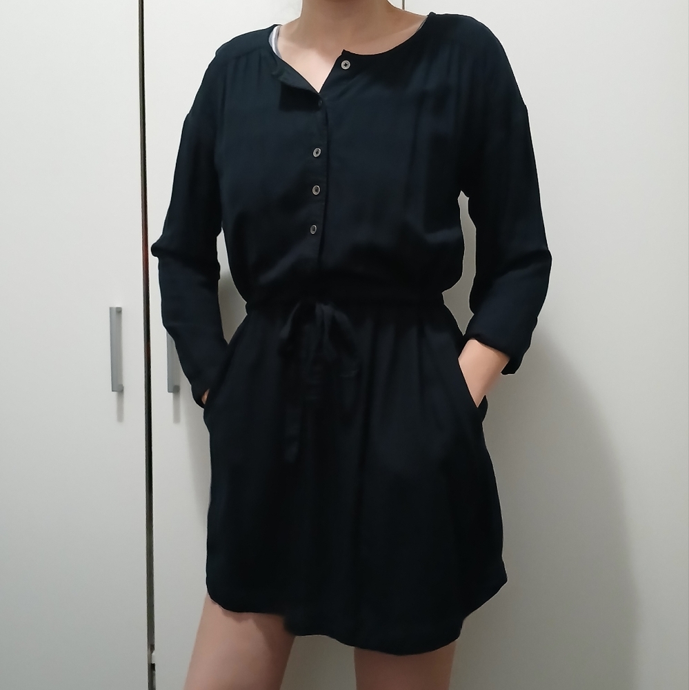 Abercrombie & Fitch Black Long Sleeve Dress